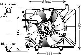 Ava Quality Cooling HY 7511 - Вентилятор, охолодження двигуна autozip.com.ua