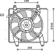 Ava Quality Cooling HY 7512 - Вентилятор, охолодження двигуна autozip.com.ua