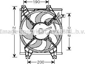 Ava Quality Cooling HY 7524 - Вентилятор, охолодження двигуна autozip.com.ua