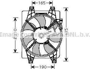 Ava Quality Cooling HY 7523 - Вентилятор, охолодження двигуна autozip.com.ua