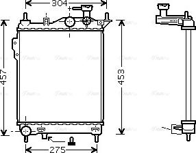 Ava Quality Cooling HYA2099 - Радіатор, охолодження двигуна autozip.com.ua