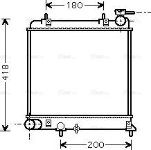 Ava Quality Cooling HYA2085 - Радіатор, охолодження двигуна autozip.com.ua