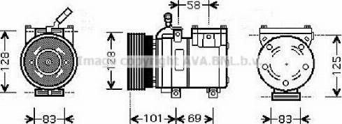 Ava Quality Cooling HYAK159 - Компресор, кондиціонер autozip.com.ua