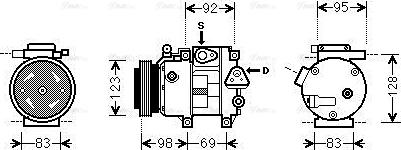 Ava Quality Cooling HYAK239 - Компресор, кондиціонер autozip.com.ua