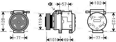 Ava Quality Cooling HYAK222 - Компресор, кондиціонер autozip.com.ua