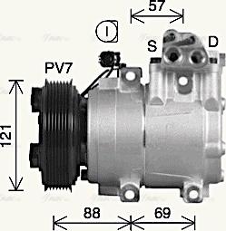 Ava Quality Cooling HYK593 - Компресор, кондиціонер autozip.com.ua