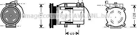 Ava Quality Cooling HY K066 - Компресор, кондиціонер autozip.com.ua