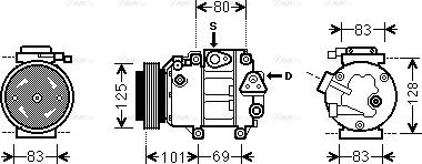 Ava Quality Cooling HY K240 - Компресор, кондиціонер autozip.com.ua