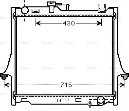 Ava Quality Cooling IS 2025 - Радіатор, охолодження двигуна autozip.com.ua