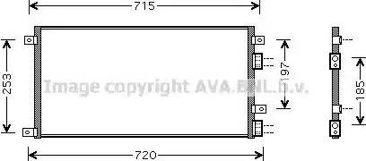 Ava Quality Cooling IV 5058 - Конденсатор, кондиціонер autozip.com.ua