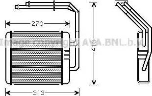 Ava Quality Cooling IV 6052 - Теплообмінник, опалення салону autozip.com.ua