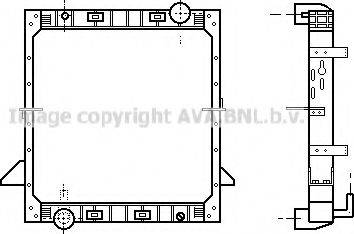 Ava Quality Cooling IVA2008 - Радіатор, охолодження двигуна autozip.com.ua