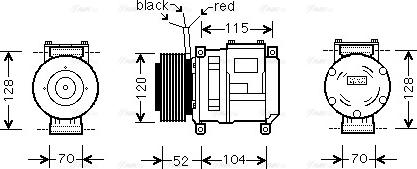 Ava Quality Cooling JDAK002 - Компресор, кондиціонер autozip.com.ua