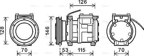 Ava Quality Cooling JDAK025 - Компресор, кондиціонер autozip.com.ua