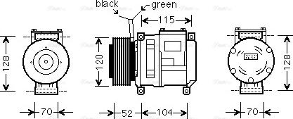 Ava Quality Cooling JDAK022 - Компресор, кондиціонер autozip.com.ua