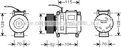 Ava Quality Cooling JDK002 - Компресор, кондиціонер autozip.com.ua