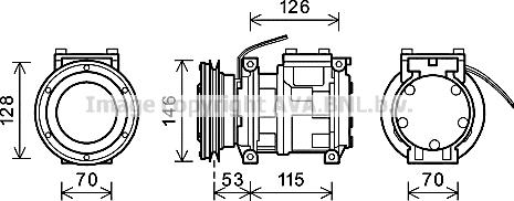 Ava Quality Cooling JDK025 - Компресор, кондиціонер autozip.com.ua