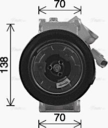 Ava Quality Cooling JEAK086 - Компресор, кондиціонер autozip.com.ua