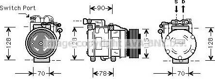 Ava Quality Cooling JR K030 - Компресор, кондиціонер autozip.com.ua