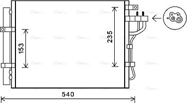 Ava Quality Cooling KA5188D - Конденсатор, кондиціонер autozip.com.ua