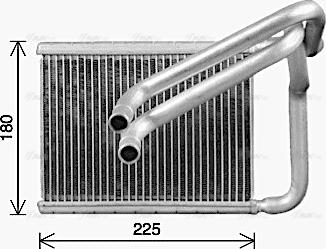 Ava Quality Cooling KA6335 - Теплообмінник, опалення салону autozip.com.ua