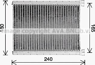 Ava Quality Cooling KA6330 - Теплообмінник, опалення салону autozip.com.ua