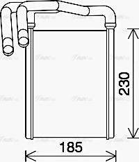 Ava Quality Cooling KA6289 - Теплообмінник, опалення салону autozip.com.ua