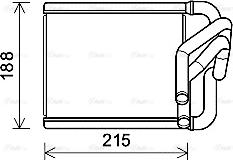 Ava Quality Cooling KA6273 - Теплообмінник, опалення салону autozip.com.ua