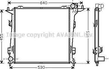 Ava Quality Cooling KA2099 - Радіатор, охолодження двигуна autozip.com.ua