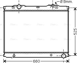 Ava Quality Cooling KA2055 - Радіатор, охолодження двигуна autozip.com.ua