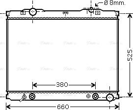 Ava Quality Cooling KA2056 - Радіатор, охолодження двигуна autozip.com.ua