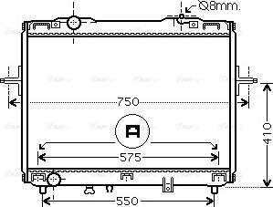 Ava Quality Cooling KA2069 - Радіатор, охолодження двигуна autozip.com.ua