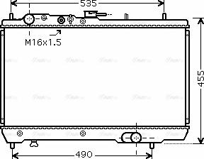 AVA KA2066 - Радіатор, охолодження двигуна autozip.com.ua