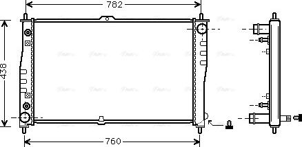 Ava Quality Cooling KAA2019 - Радіатор, охолодження двигуна autozip.com.ua