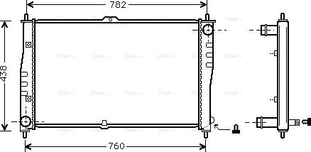 Ava Quality Cooling KAA2018 - Радіатор, охолодження двигуна autozip.com.ua