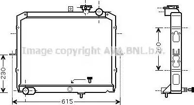 Ava Quality Cooling KA2036 - Радіатор, охолодження двигуна autozip.com.ua