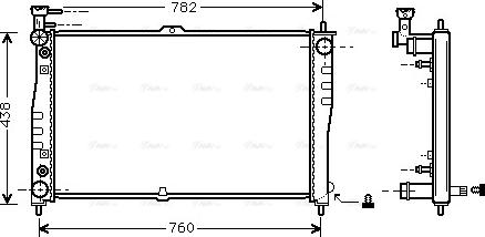 Ava Quality Cooling KA2021 - Радіатор, охолодження двигуна autozip.com.ua