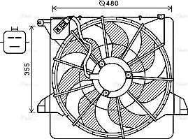 Ava Quality Cooling KA7540 - Вентилятор, охолодження двигуна autozip.com.ua