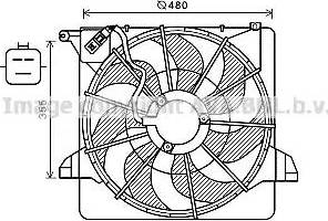 Ava Quality Cooling KA7541 - Вентилятор, охолодження двигуна autozip.com.ua