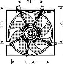 Ava Quality Cooling KA7508 - Вентилятор, охолодження двигуна autozip.com.ua