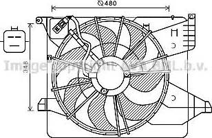 Ava Quality Cooling KA7539 - Вентилятор, охолодження двигуна autozip.com.ua