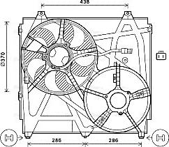 Ava Quality Cooling KA7529 - Вентилятор, охолодження двигуна autozip.com.ua