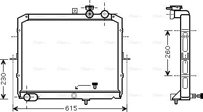 Ava Quality Cooling KAA2033 - Радіатор, охолодження двигуна autozip.com.ua