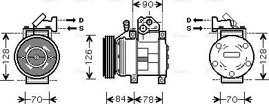 Ava Quality Cooling KAK052 - Компресор, кондиціонер autozip.com.ua