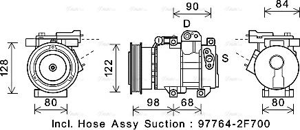 Ava Quality Cooling KAK192 - Компресор, кондиціонер autozip.com.ua