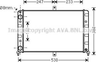 Ava Quality Cooling LA2023 - Радіатор, охолодження двигуна autozip.com.ua