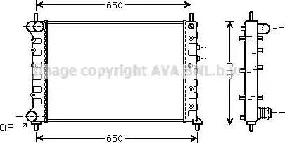 Ava Quality Cooling LC 2076 - Радіатор, охолодження двигуна autozip.com.ua