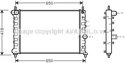 Ava Quality Cooling LC 2078 - Радіатор, охолодження двигуна autozip.com.ua