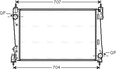 Ava Quality Cooling LCA2096 - Радіатор, охолодження двигуна autozip.com.ua