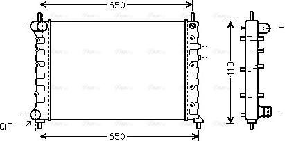 Ava Quality Cooling LCA2077 - Радіатор, охолодження двигуна autozip.com.ua